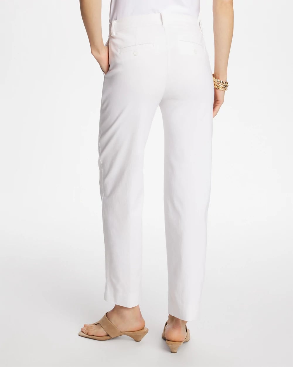 Chico's / Emme Fly Front Straight Crop Pants
