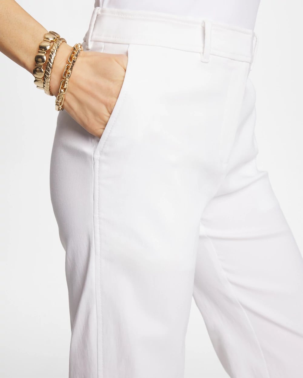 Chico's / Emme Fly Front Straight Crop Pants