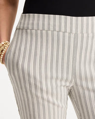 Chico's Sale - Striped Straight Crop Pant