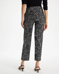 Chico's Outlet - Emme Fly Front Straight Printed Crop Pants