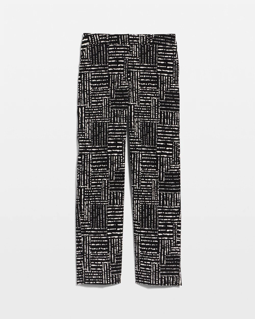 Chico's Outlet - Emme Fly Front Straight Printed Crop Pants
