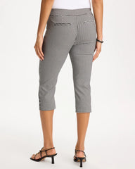 Chico's Sale - Brigitte™ Slim Gingham Pull-On Capri Pant