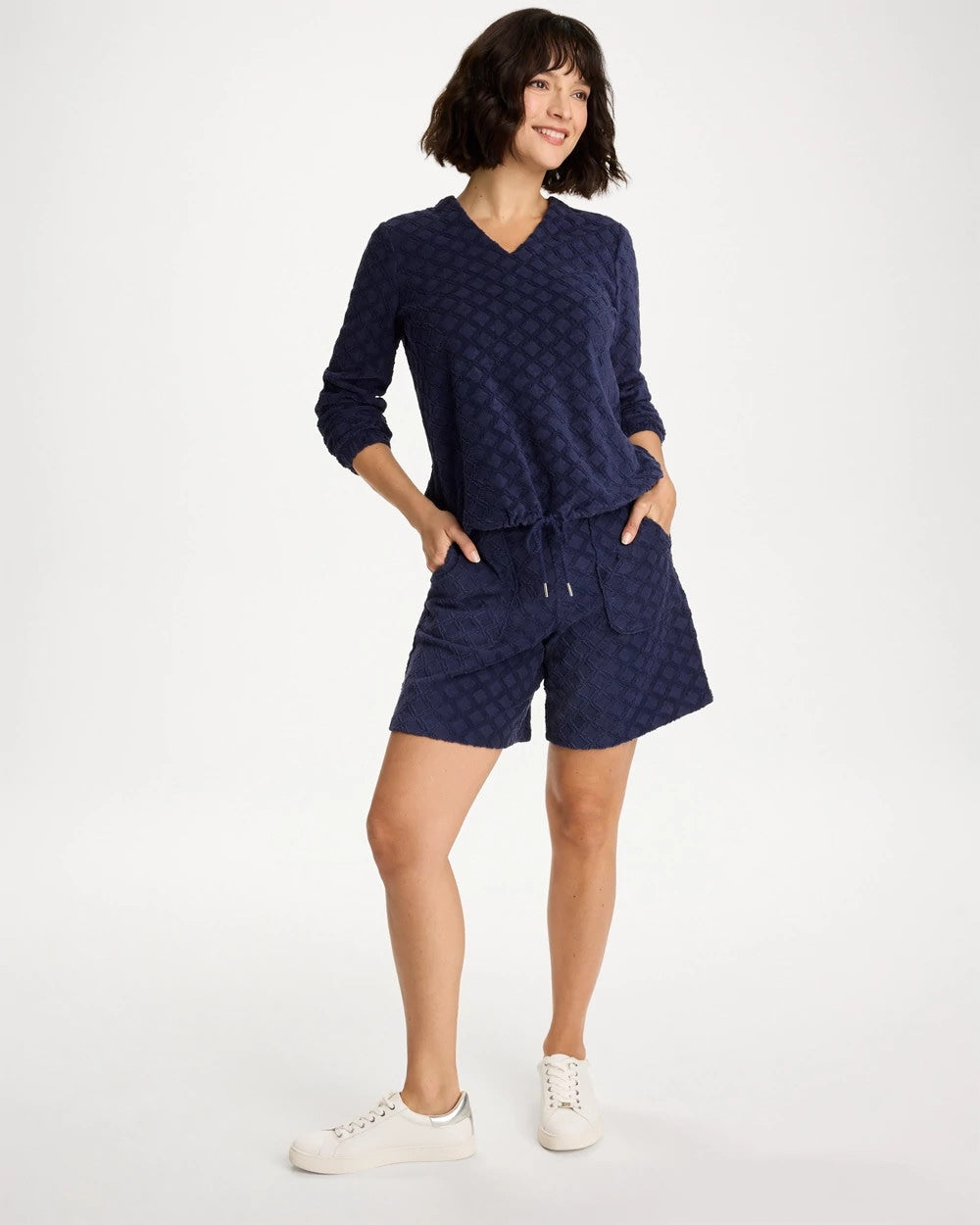 Chico's On Sale - Zenergy® Terry Cloth Jacquard Shorts