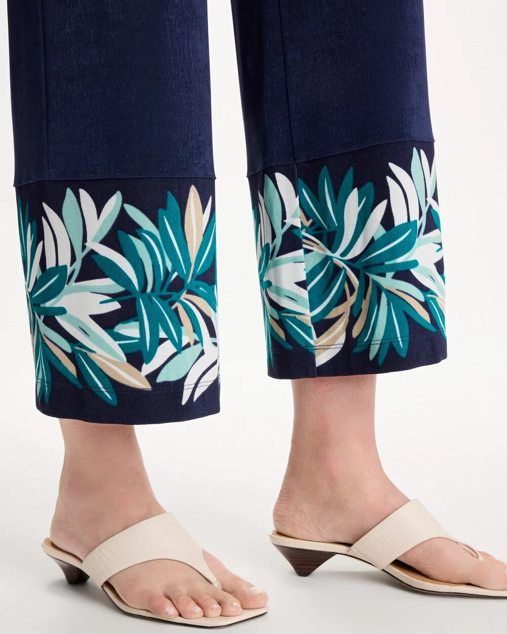 Chico's Outlet - Travelers™ Palm Border Crop Pant
