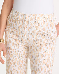 Chico's Sale - Animal Print Emme Sateen Straight Capri Pants