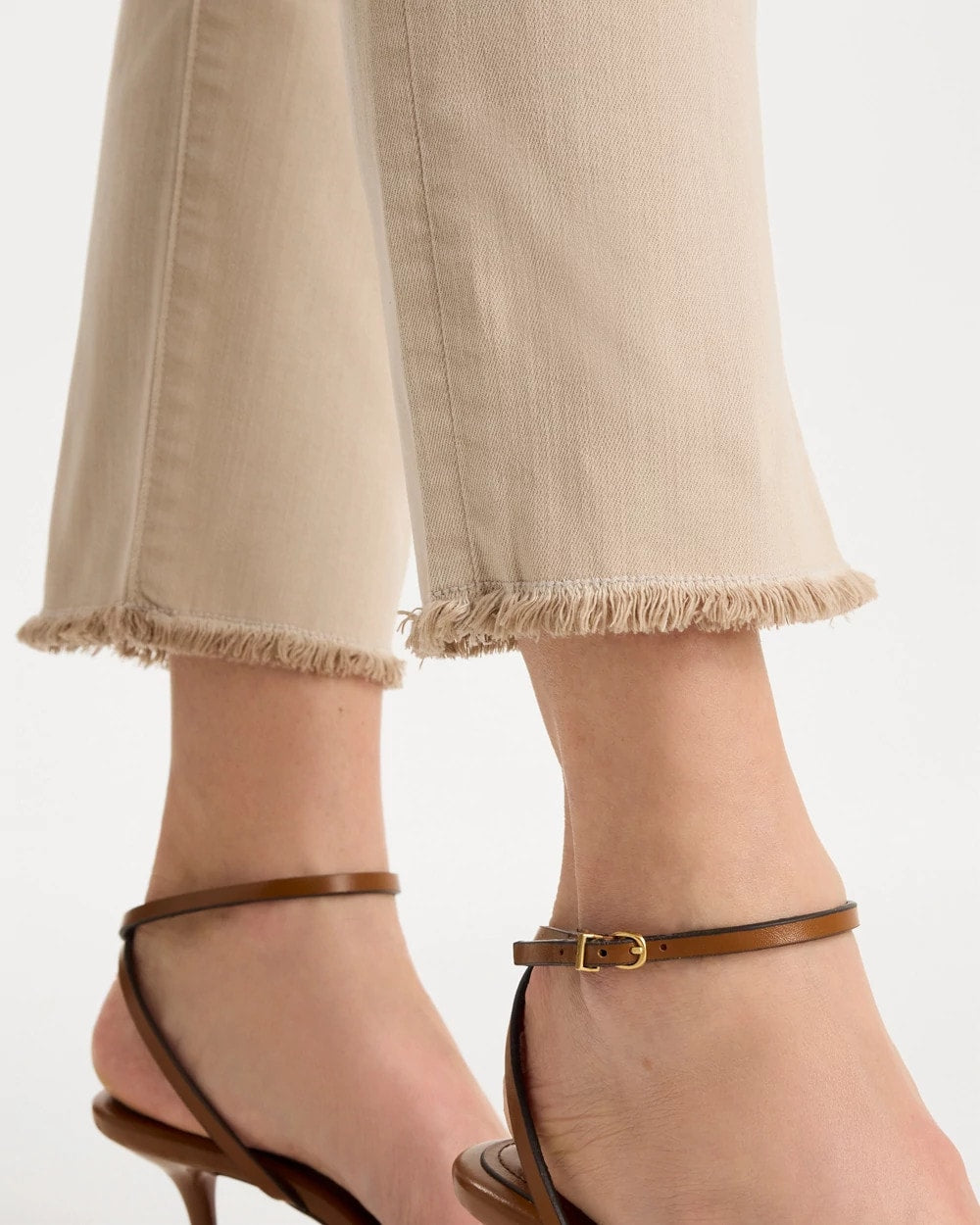 Chico's Outlet - Girlfriend Slim Frayed Crop Jeans