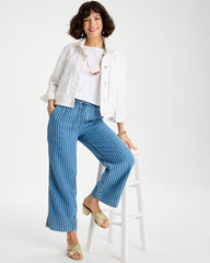 Chico's Online - Gauze Striped Wide Crop Jean
