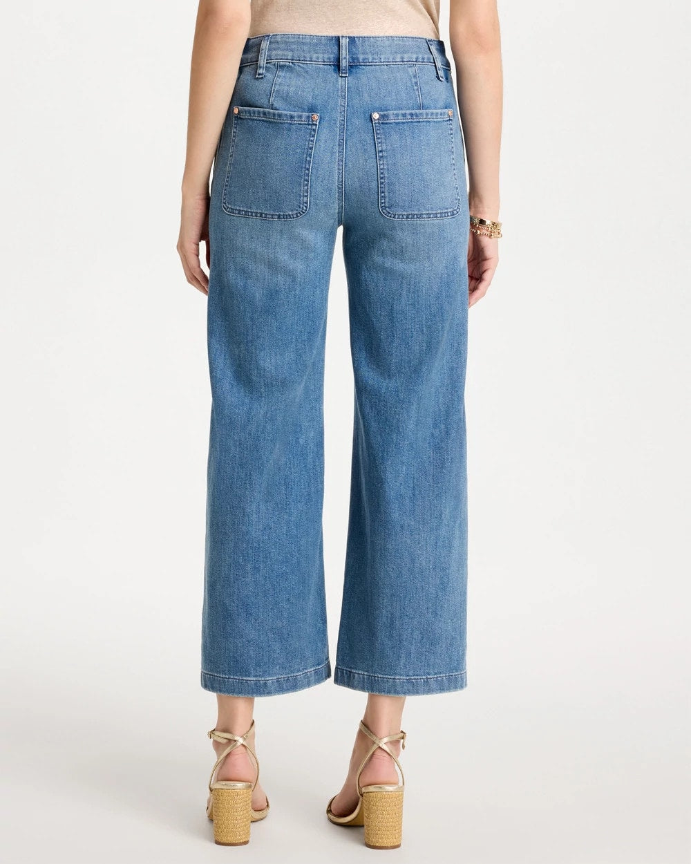 Chico's Outlet - Straight Crop Trouser Jeans