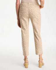Chico's Discount - Animal Print Girlfriend Slim Cropped Jeans