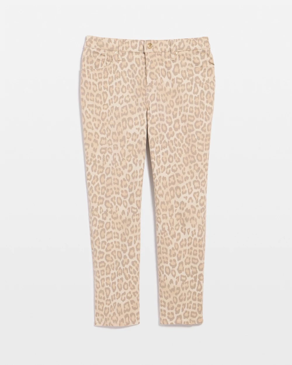 Chico's Discount - Animal Print Girlfriend Slim Cropped Jeans