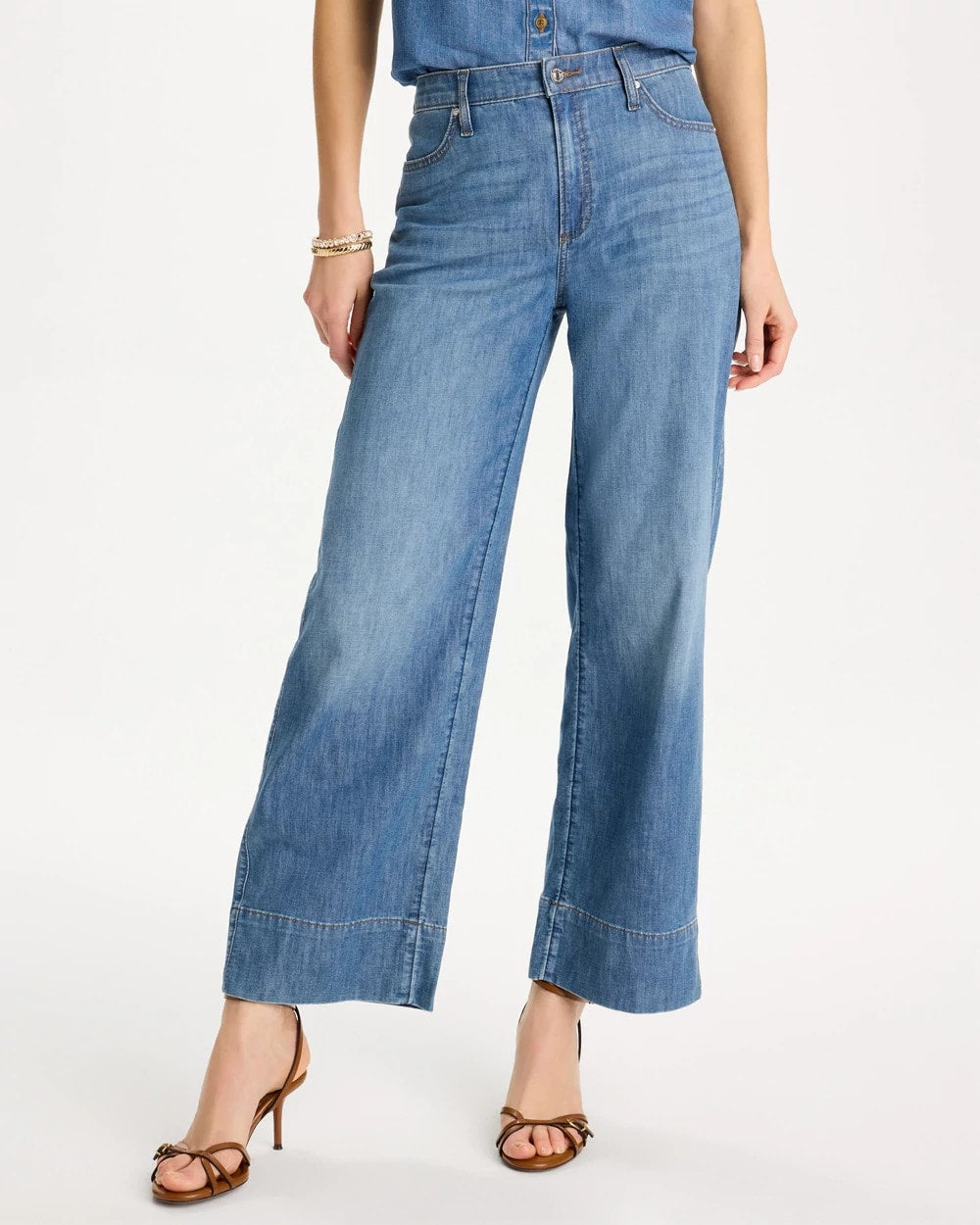 Chico's For Sale - Lightweight Wide-Leg Ankle Jeans
