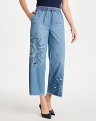 Chico's US - Embellished Ultra Lightweight Crop Jeans