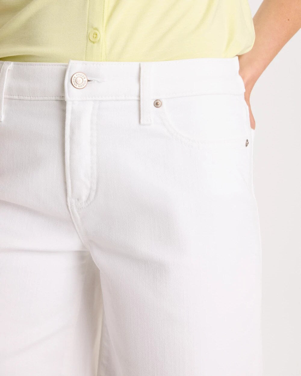 Chico's Online - Girlfriend Slim White Jean Shorts