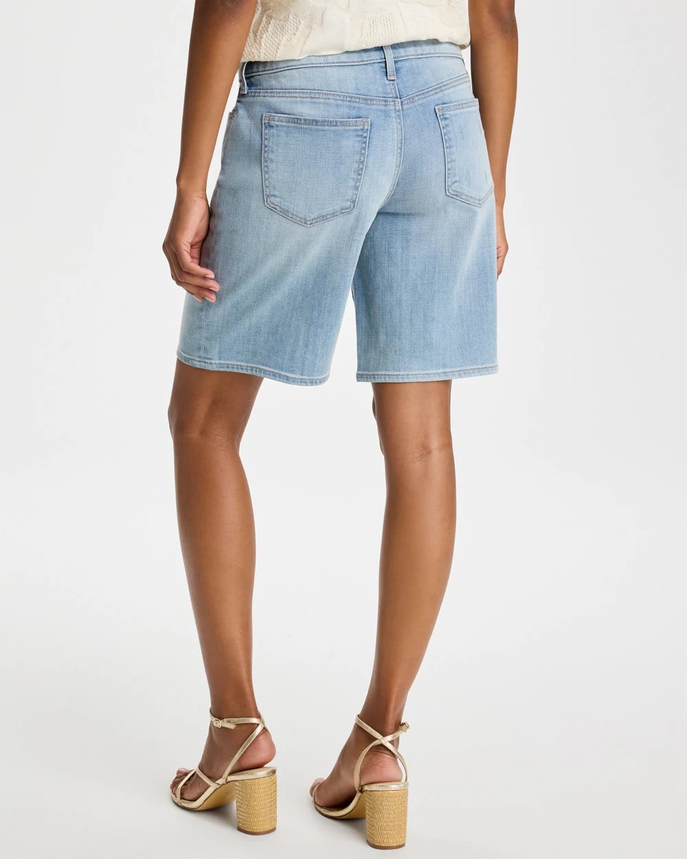 Chico's US - Girlfriend Slim Indigo Jean Shorts
