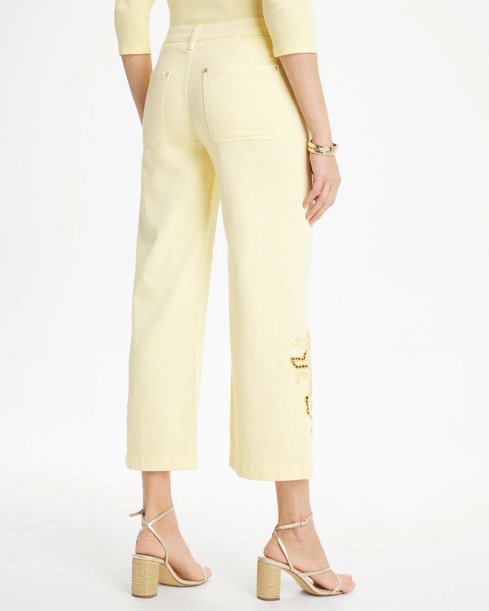 Chico's For Sale - Trouser Cutwork Crop Jeans