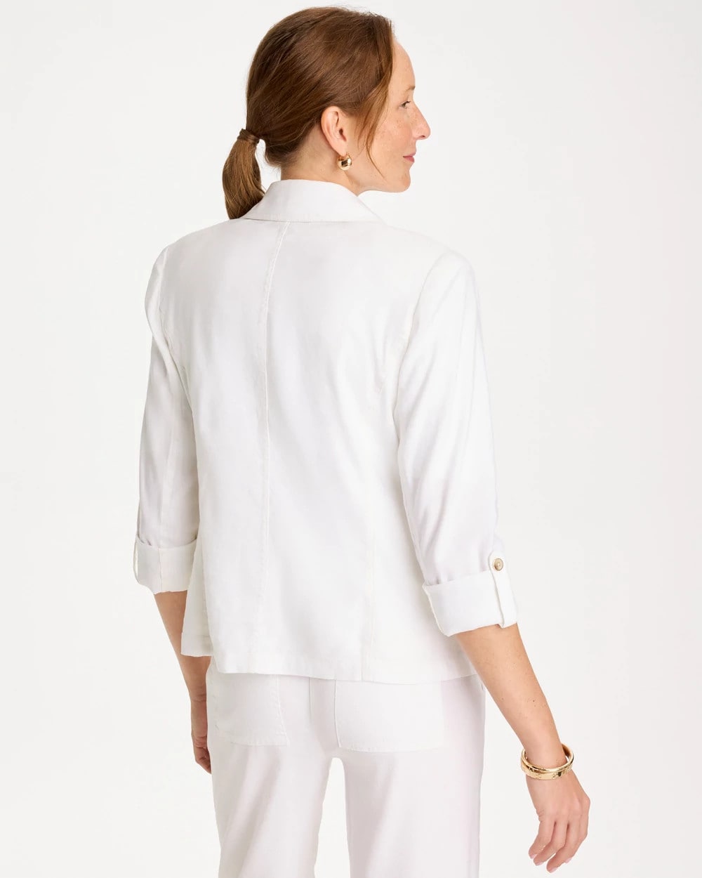 Chico's Sale - Linen Roll Sleeve Blazer