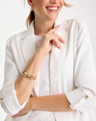 Chico's Sale - Linen Roll Sleeve Blazer