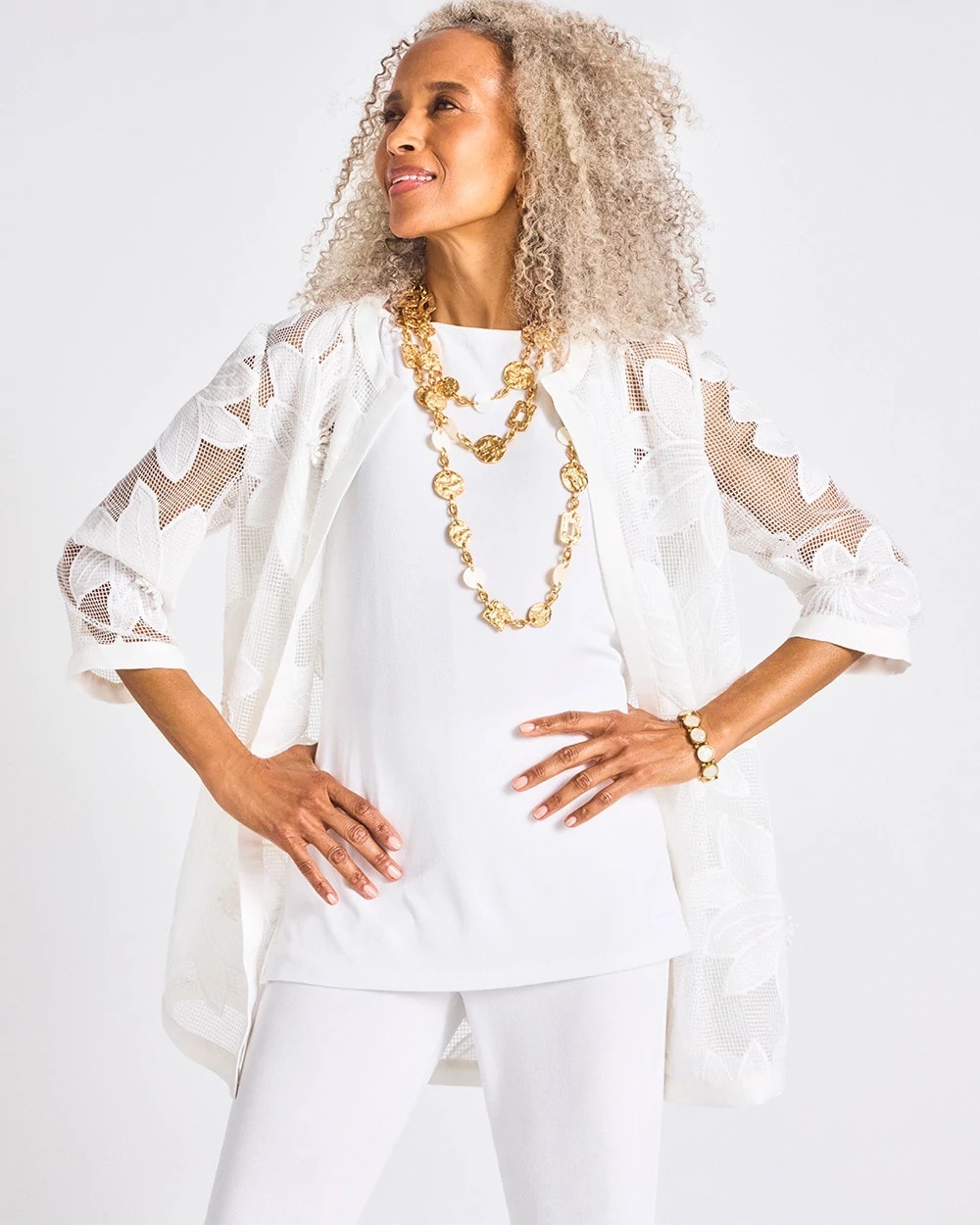 Chico's Online - Travelers™ Collection Floral Applique Jacket