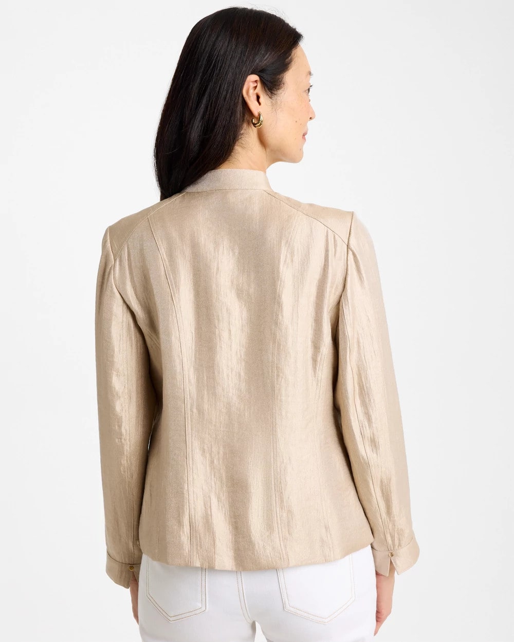 Chico's Sale - Sheen Stand Collar Jacket