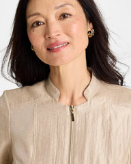 Chico's Sale - Sheen Stand Collar Jacket