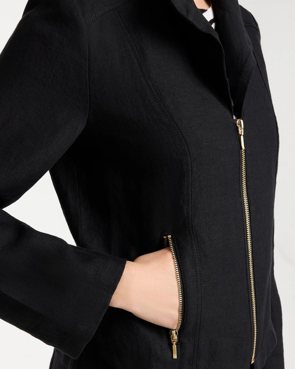 Chico's On Sale - Linen Moto Jacket