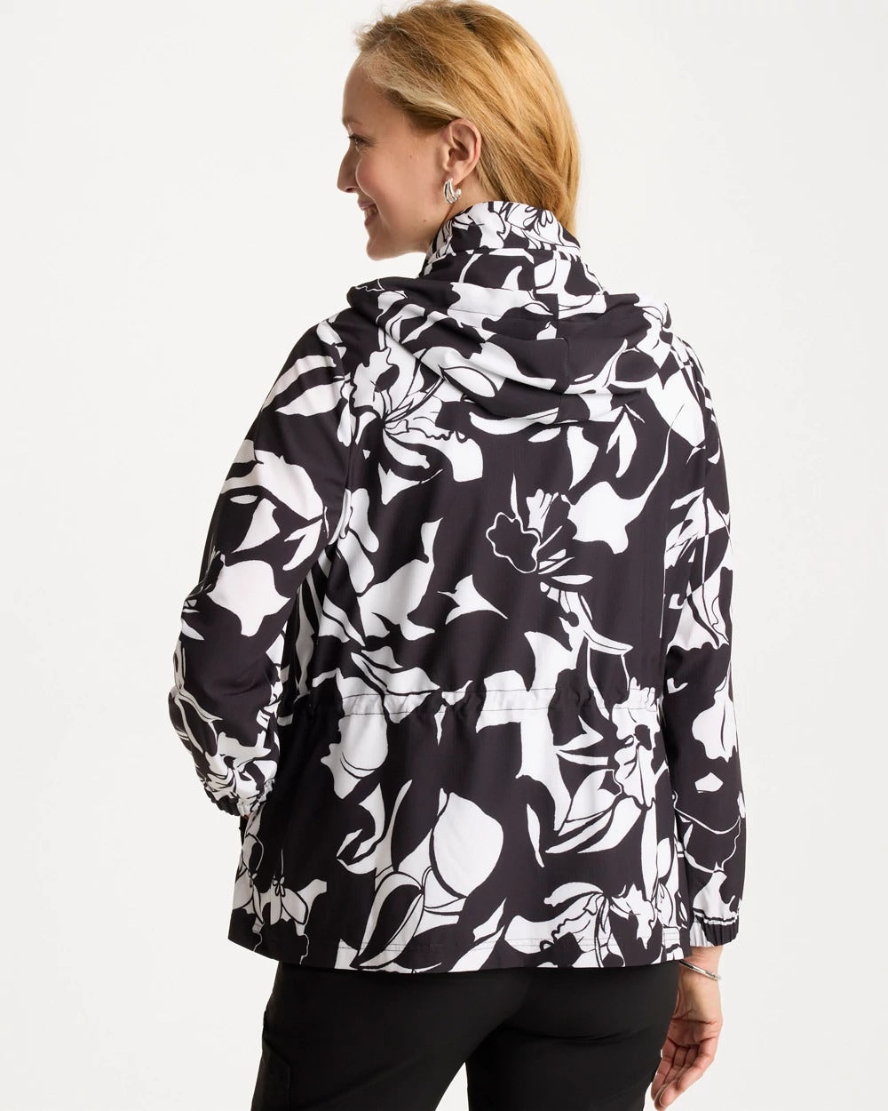 Chico's For Sale - Zenergy® Ripstop Floral Nights Anorak Jacket