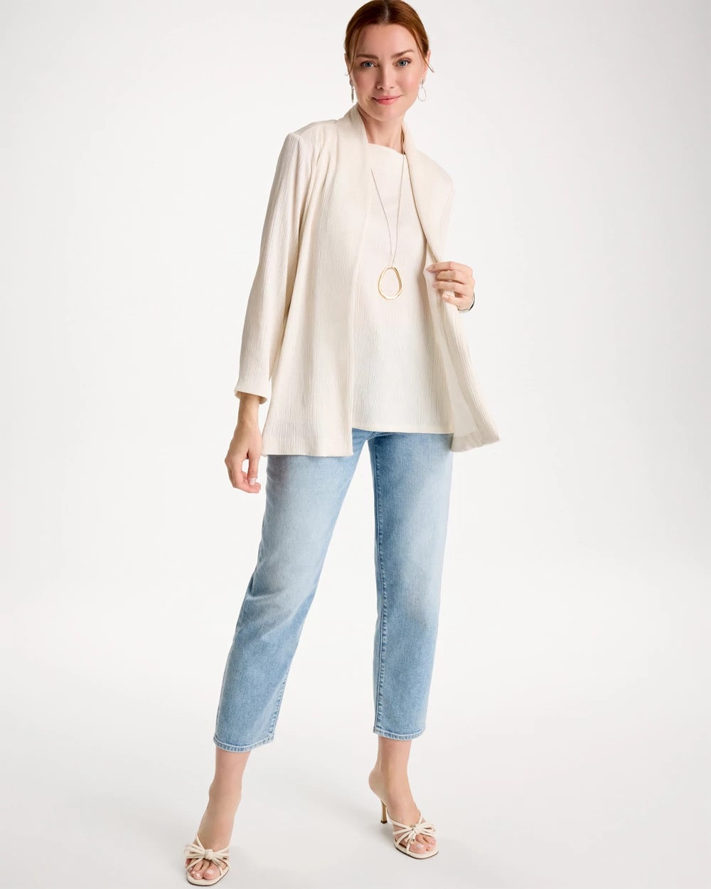Chico's Sale - Travelers™ Crinkle Textured Cardigan