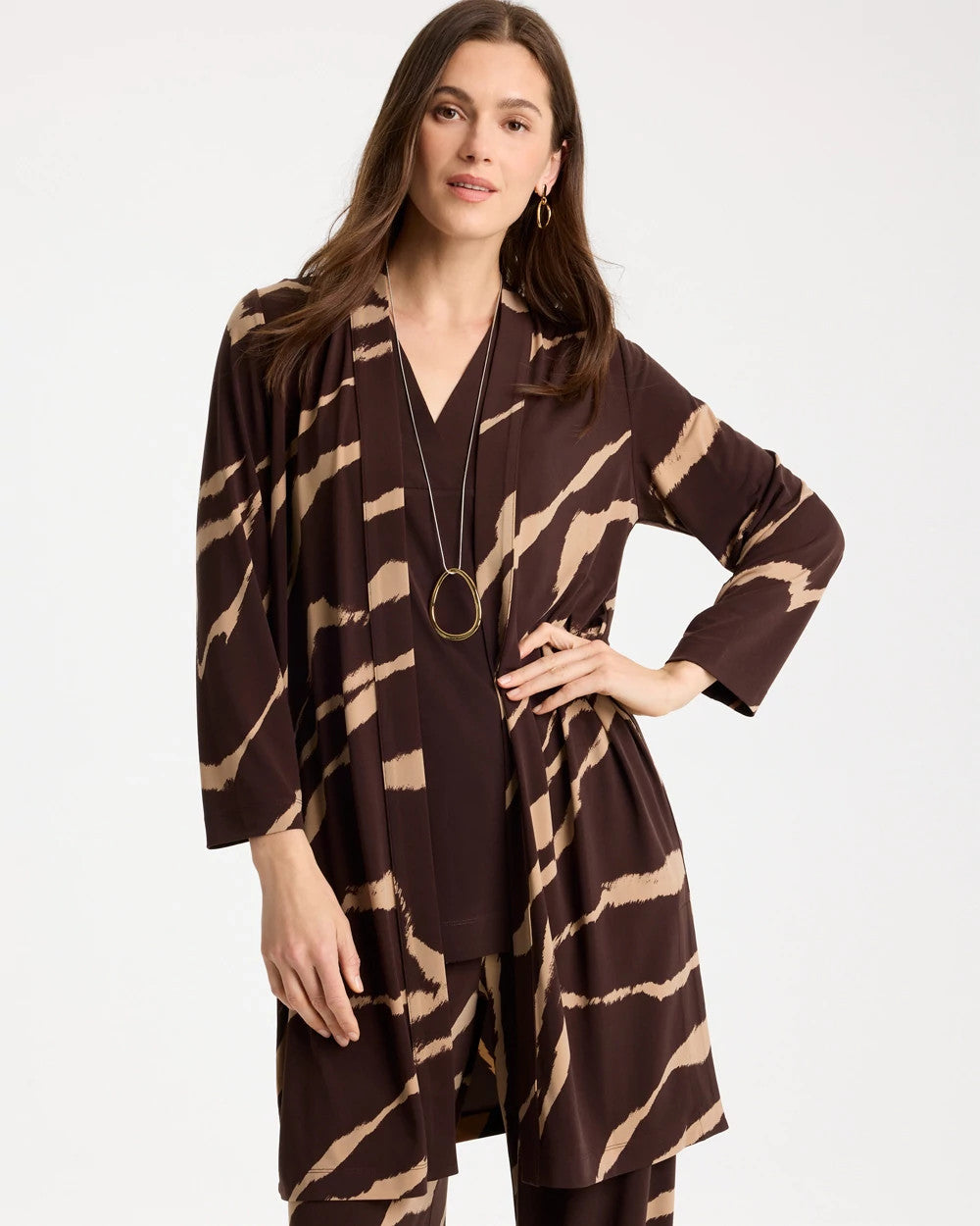 Chico's On Sale - Travelers™ Knit Animal Print Duster Cardigan
