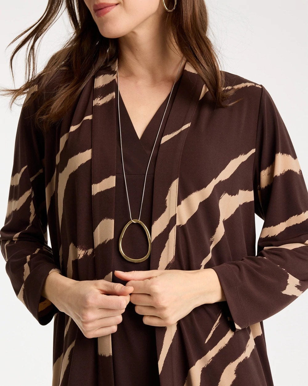 Chico's On Sale - Travelers™ Knit Animal Print Duster Cardigan