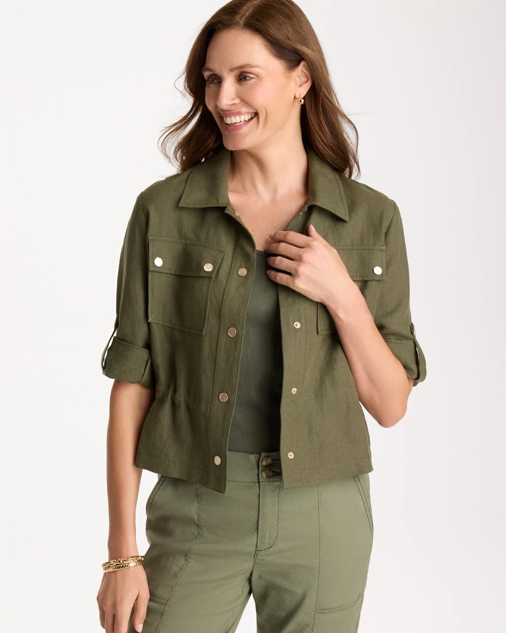Chico's For Sale - Linen Cargo Jacket