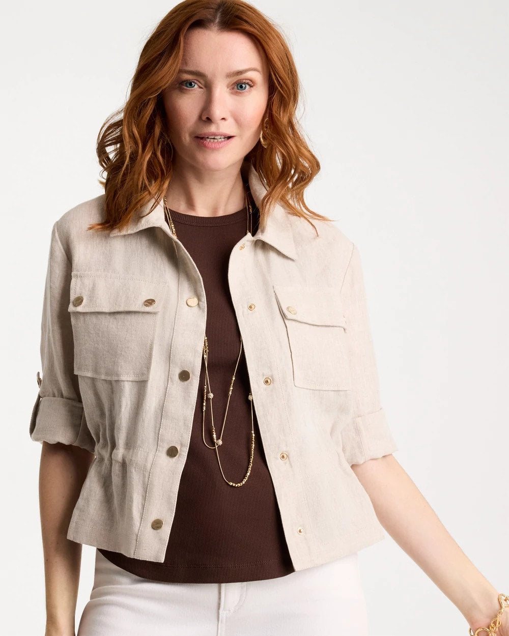 Chico's Outlet - Linen Cargo Jacket