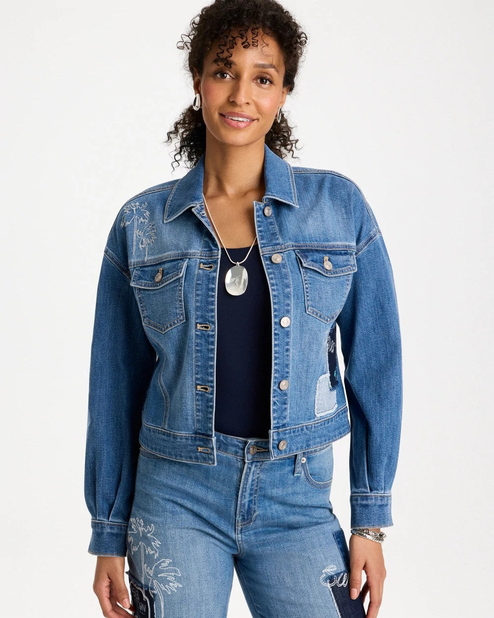 Chico's Online - Denim Parrot Pocket Jacket