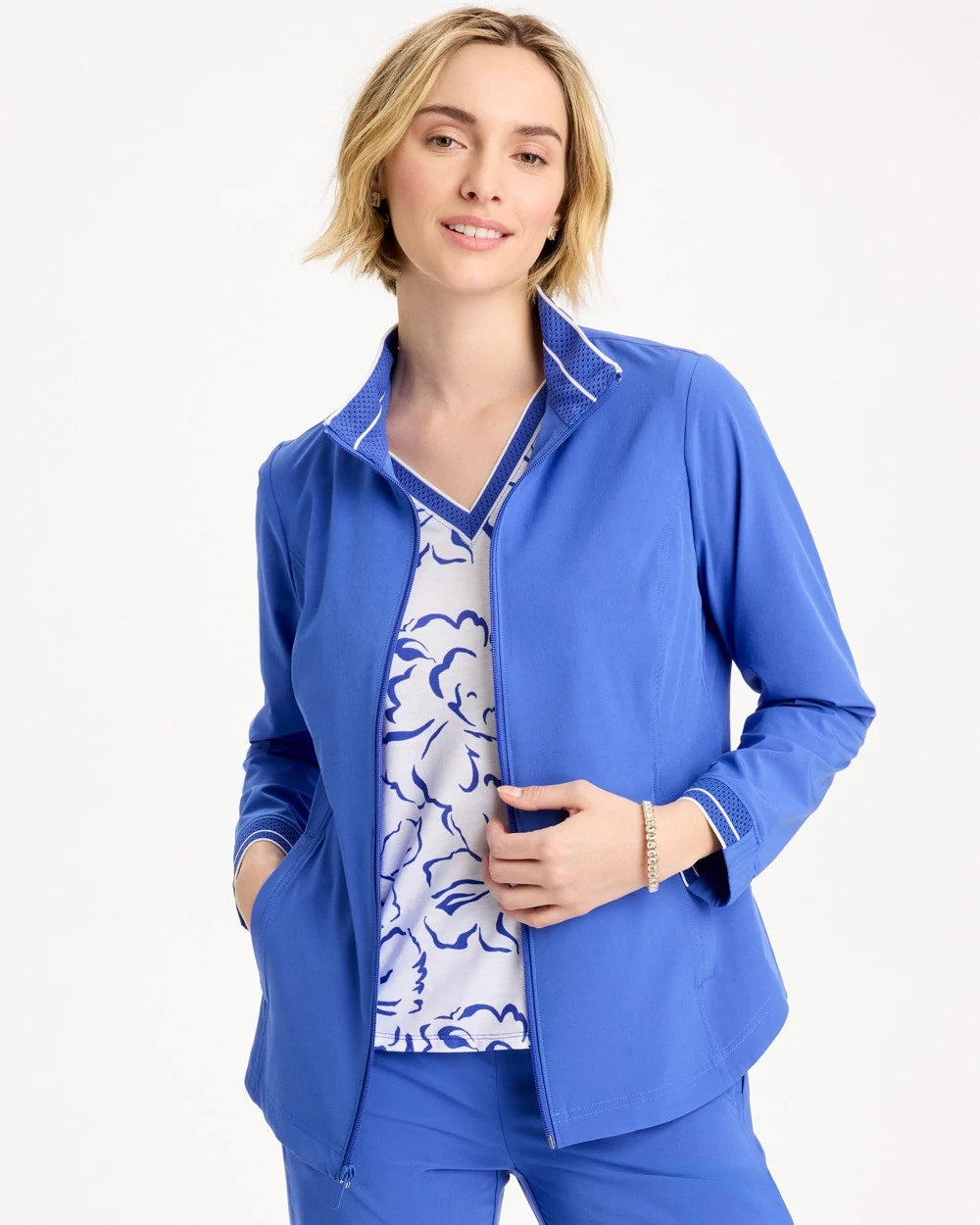 Chico's / Zenergy® UPF Mesh Trim Jacket