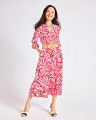 Chico's Outlet - Printed Midi Shirt Dress