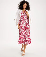 Chico's Outlet - Printed Midi Shirt Dress