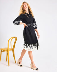 Chico's Online - Cotton Lace Trim Shirtdress