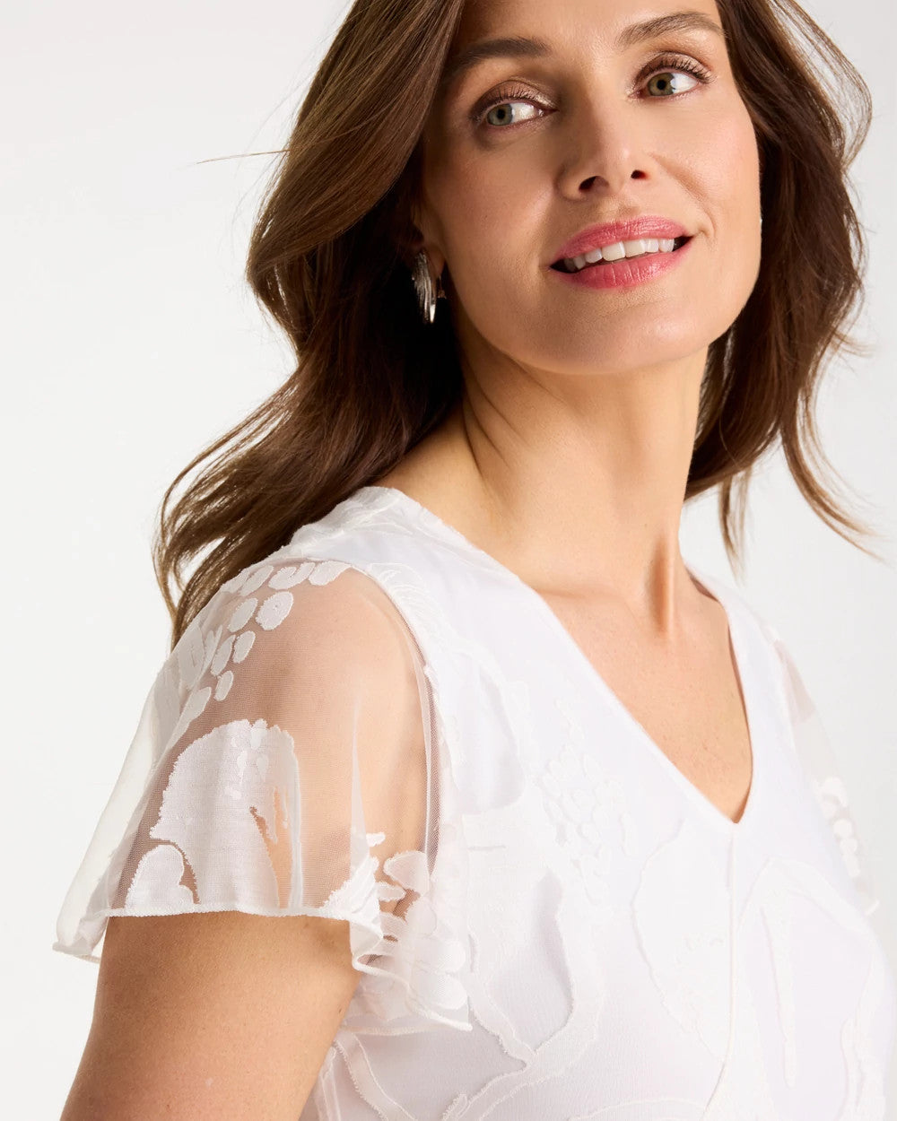 Chico's US - Knit Burnout Floral Dress