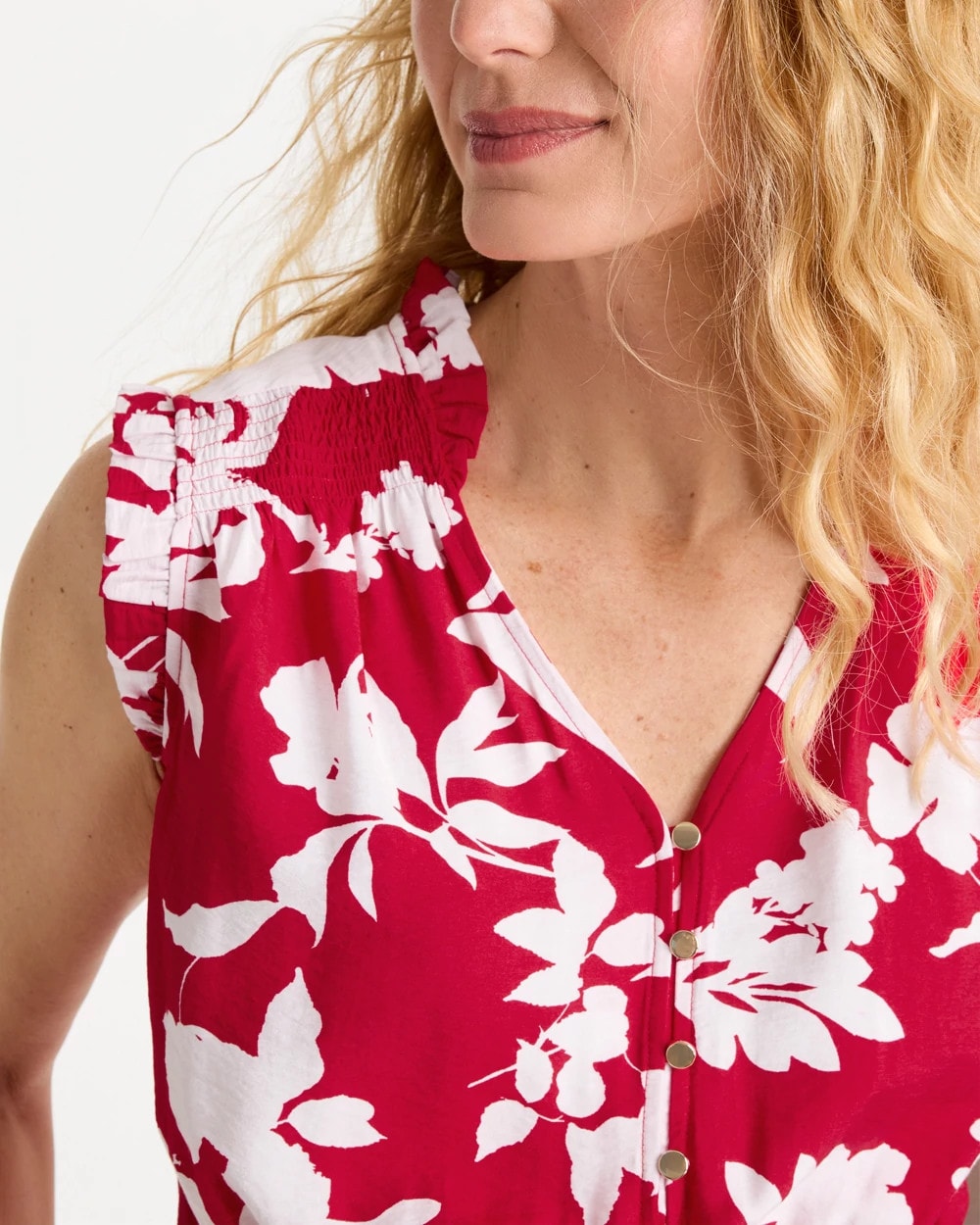 Chico's Discount - Smocked Floral Maxi Dress