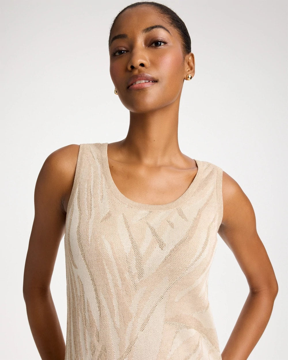 Chico's Sale - Knit Printed Sweater Dress