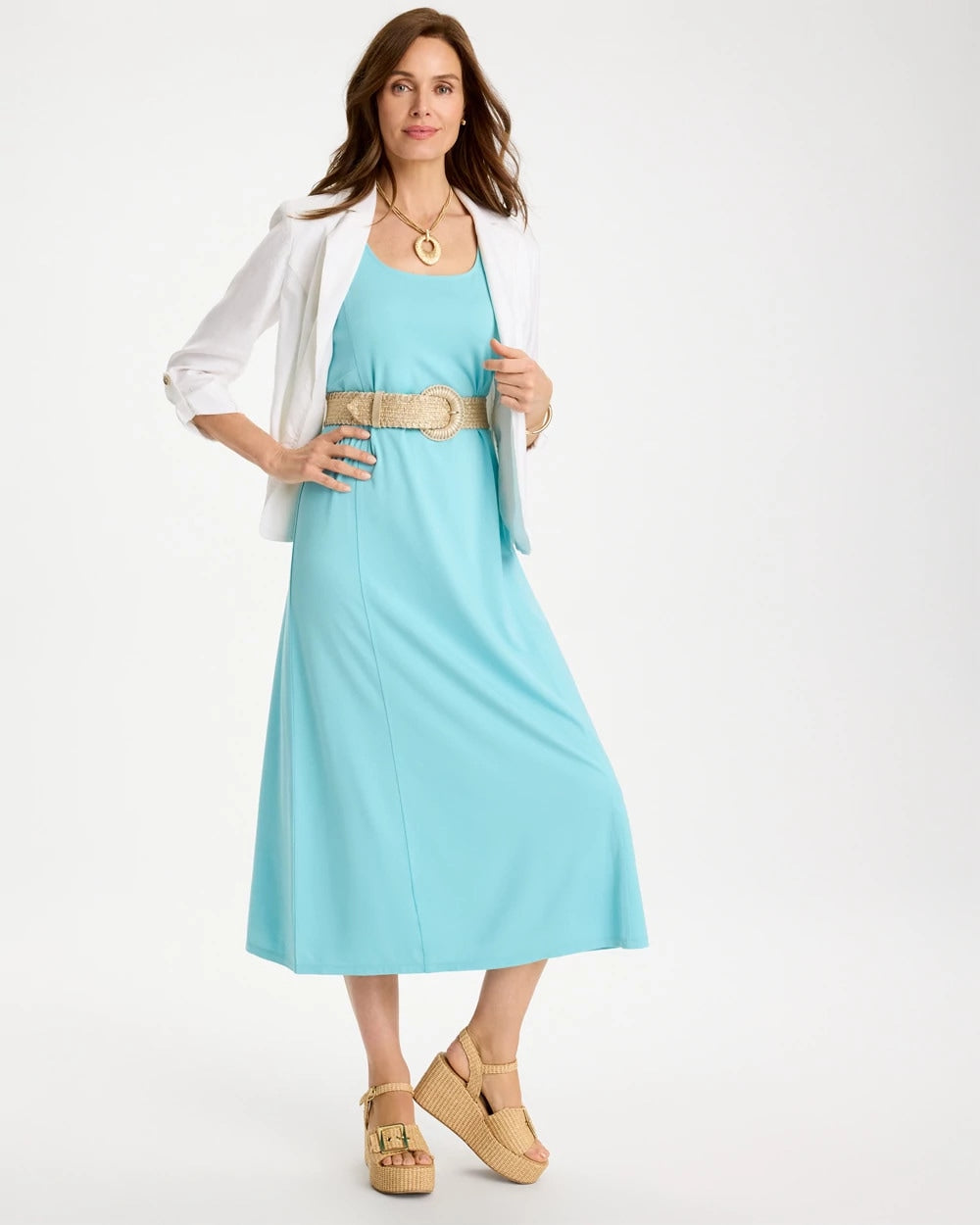 Chico's On Sale - Ponte Seamed Maxi Dress