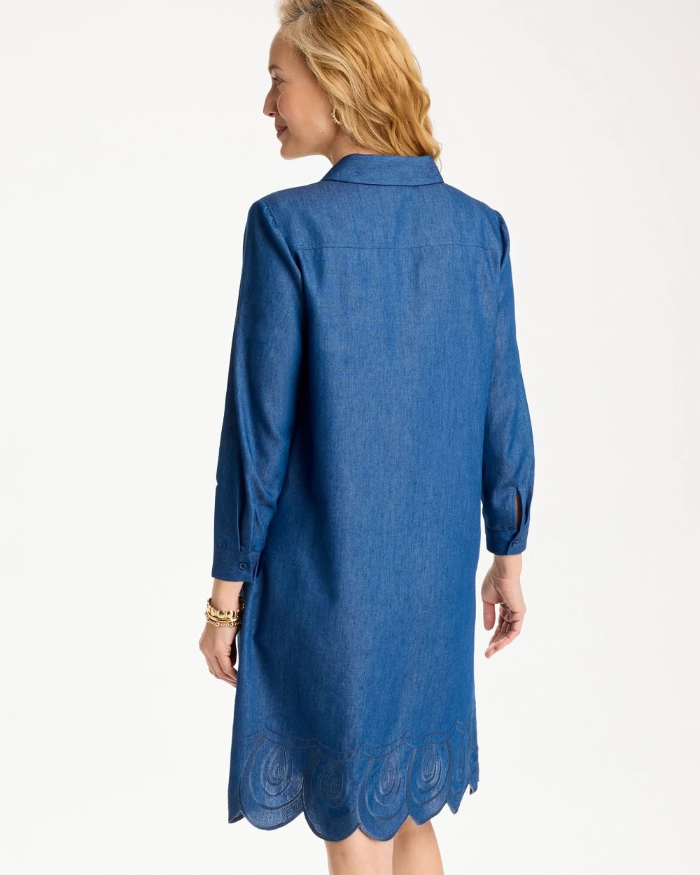 Chico's Online - Denim Embroidered Dress