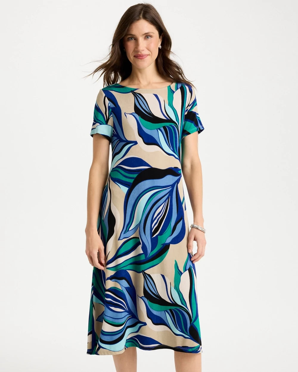 Chico's On Sale - Travelers™ Marble Flora Swing Dress