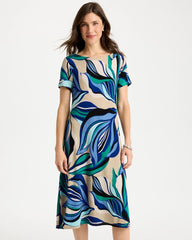 Chico's On Sale - Travelers™ Marble Flora Swing Dress