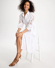 Chico's Online - Lace Cutout Belted Shirtdress