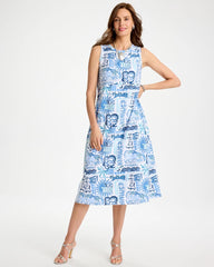 Chico's Soft-Stretch Sleeveless Tropical Dress