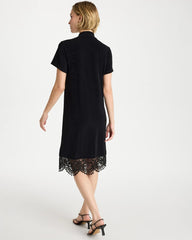 Chico's Discount - Travelers™ Lace Hem V-Neck Dress