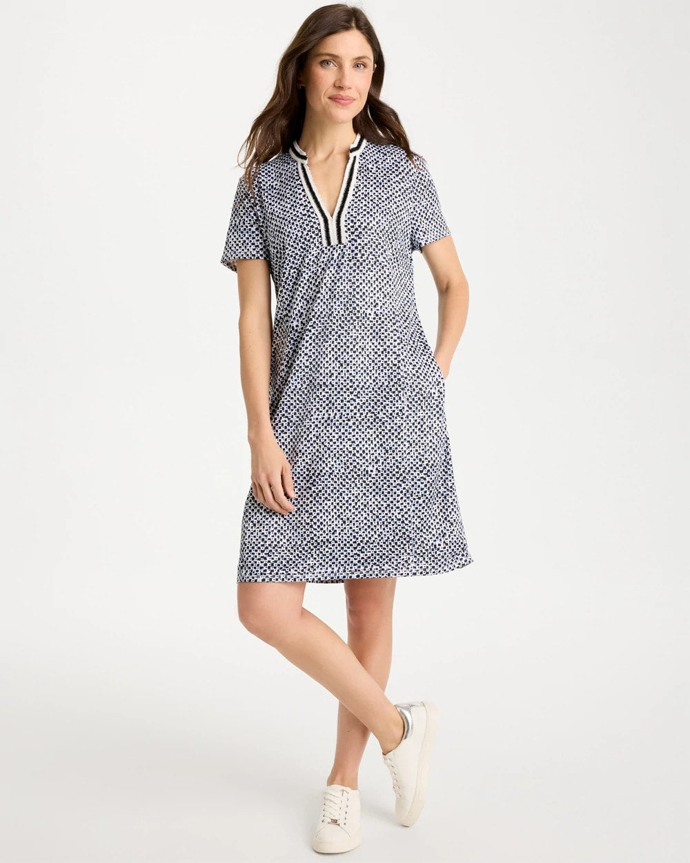 Chico's Online - Zenergy® UPF Crochet Contrast Trim Dress