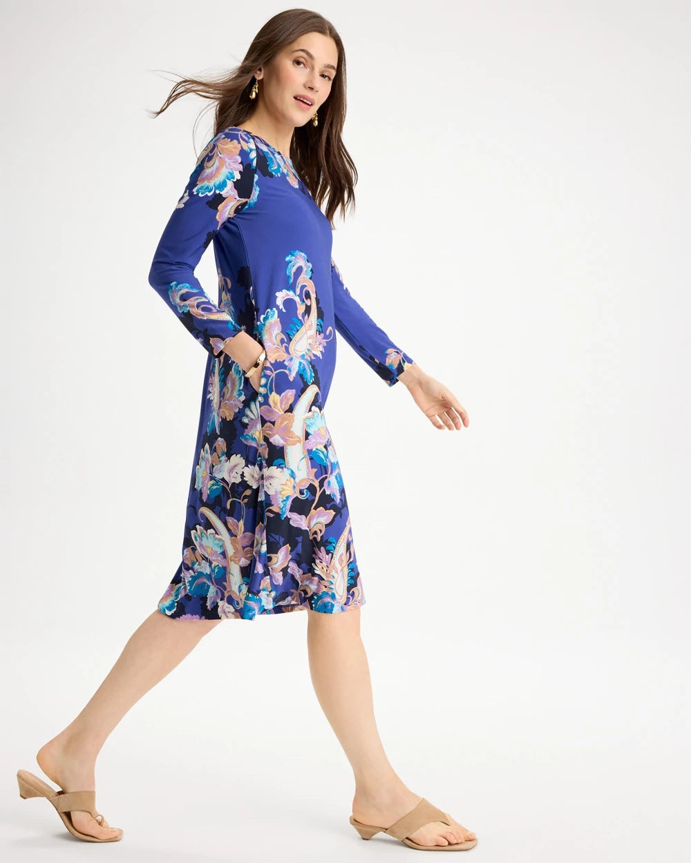 Chico's Sale - Jersey Knit Baroque Shift Dress