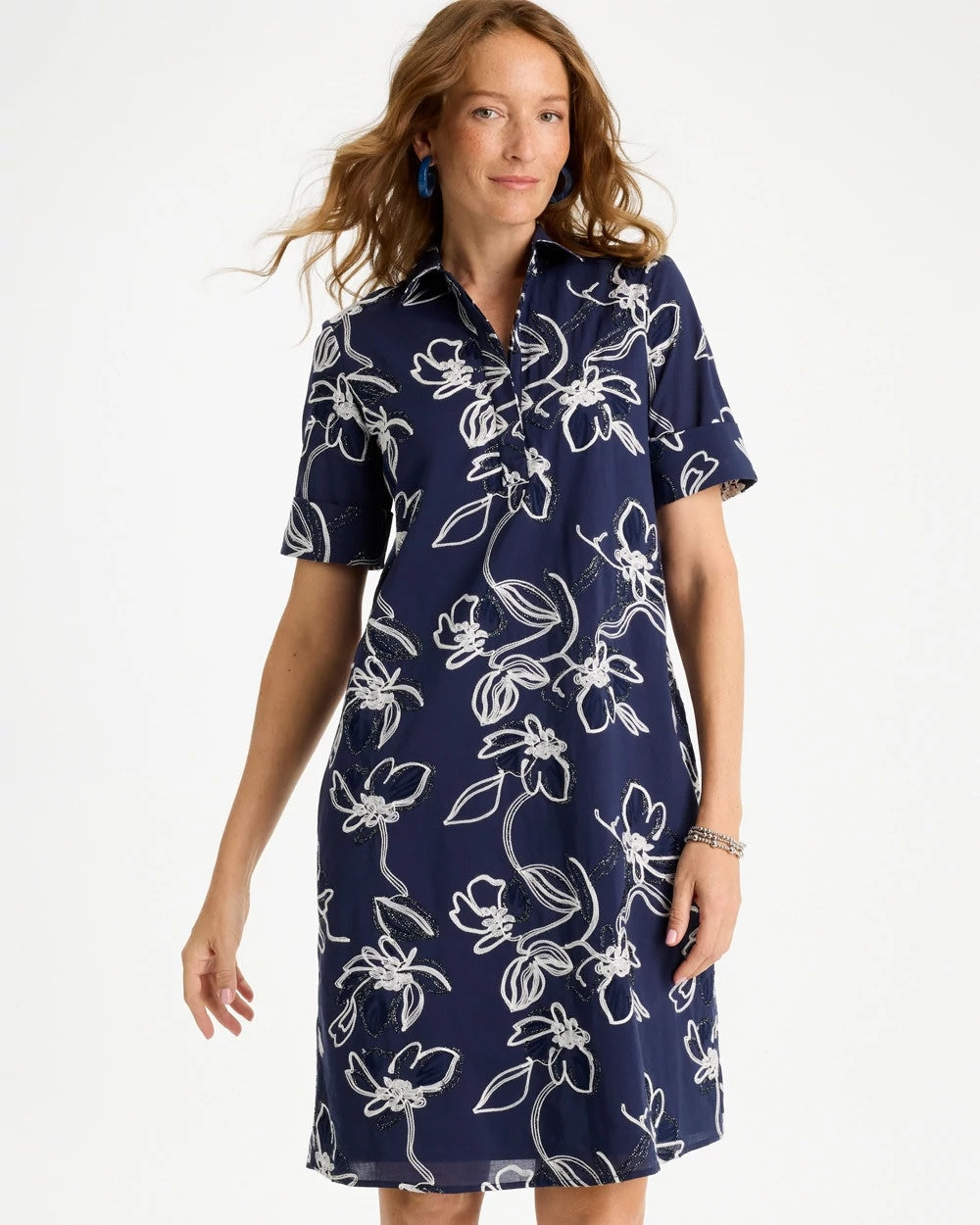 Chico's Online - Embroidered Floral Dress