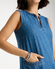 Chico's US - Denim Braided Dress
